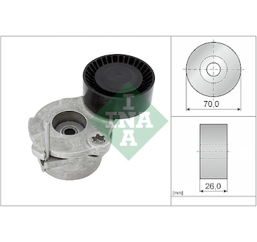 napinak, zebrovany klinovy remen Schaeffler INA 534 0630 10