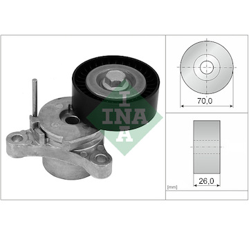 napinak, zebrovany klinovy remen Schaeffler INA 534 0666 10