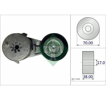 Ozubený klinový remeň Schaeffler INA FB 7PK1705