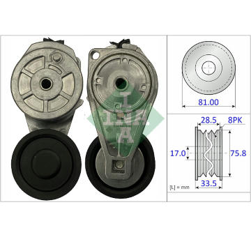 Napinák rebrovaného klinového remeňa Schaeffler INA 534 0913 10