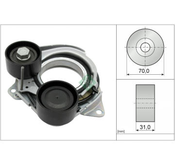 Napínák, žebrovaný klínový řemen Schaeffler INA 534 1010 10