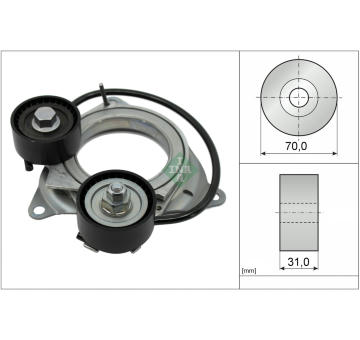 Napínák, žebrovaný klínový řemen Schaeffler INA 534 1011 10