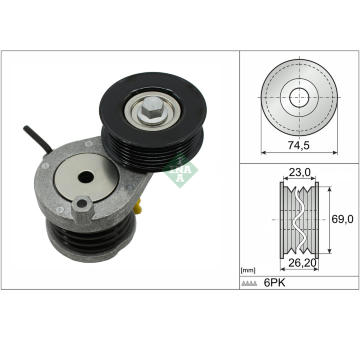 Napínák, žebrovaný klínový řemen Schaeffler INA 534 1013 10