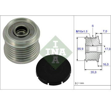 Předstihová spojka INA 535 0014 10
