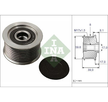 Předstihová spojka Schaeffler INA 535 0049 10