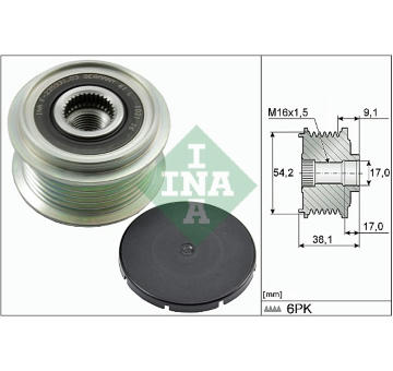 Předstihová spojka Schaeffler INA 535 0100 10