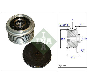 Předstihová spojka INA 535 0106 10