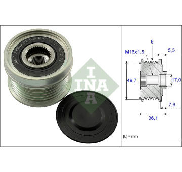 Předstihová spojka Schaeffler INA 535 0134 10