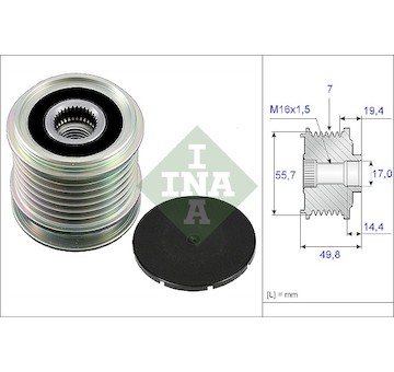 Předstihová spojka INA 535 0165 10