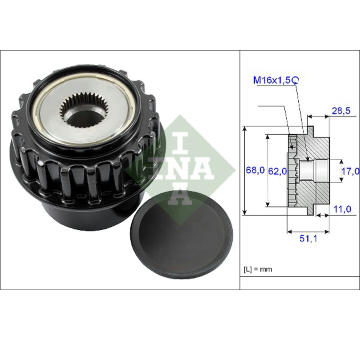 Předstihová spojka Schaeffler INA 535 0175 10