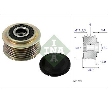 Předstihová spojka Schaeffler INA 535 0225 10