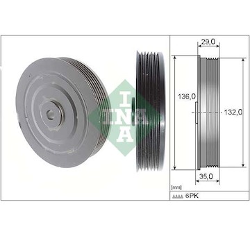 remenice, klikovy hridel Schaeffler INA 544 0009 10