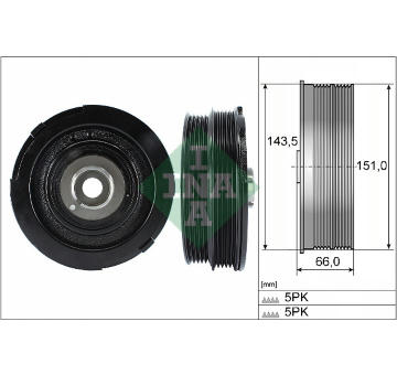 remenice, klikovy hridel Schaeffler INA 544 0069 10