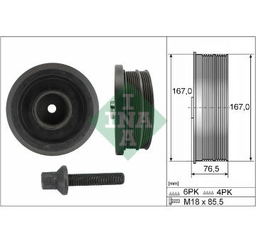 Sada remenice, klikova hridel Schaeffler INA 544 0082 20