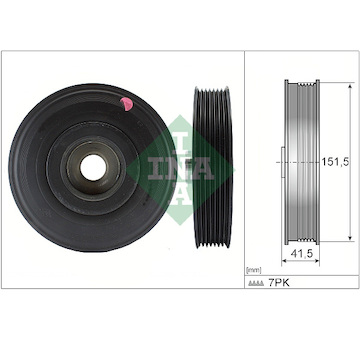 remenice, klikovy hridel Schaeffler INA 544 0088 10