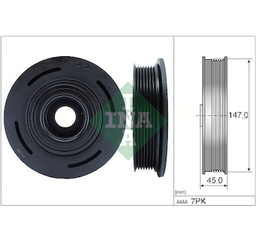 remenice, klikovy hridel Schaeffler INA 544 0098 10