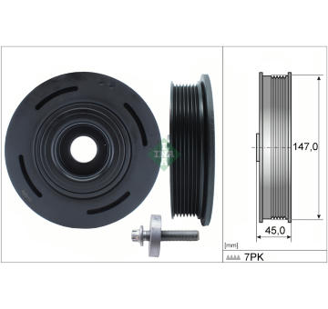 Sada remenice, klikova hridel Schaeffler INA 544 0098 20