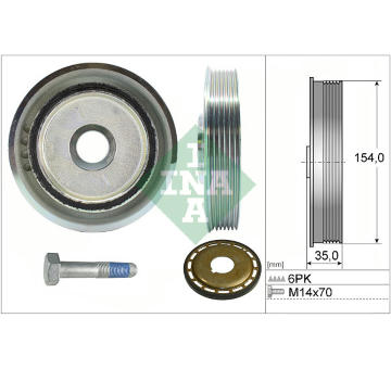 Sada remenice, klikova hridel Schaeffler INA 544 0112 21