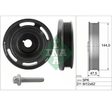 Sada remenice, klikova hridel Schaeffler INA 544 0121 20