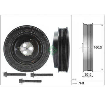 Sada remenice, klikova hridel Schaeffler INA 544 0132 20