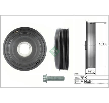 Řemenice, klikový hřídel Schaeffler INA 544 0136 20