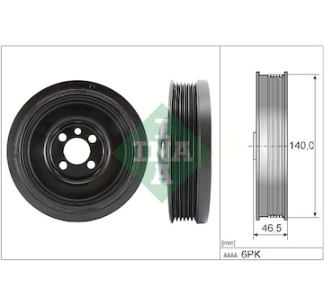 Remenica kľukového hriadeľa Schaeffler INA 544 0138 10