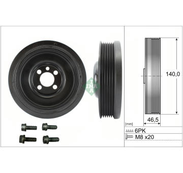 Řemenice, klikový hřídel Schaeffler INA 544 0138 20
