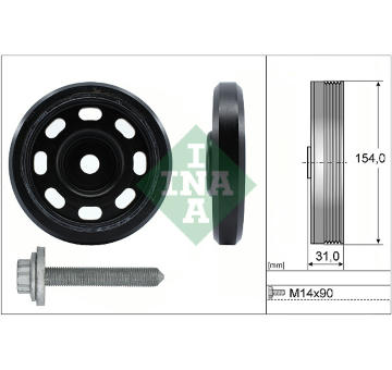 Sada remenice, klikova hridel Schaeffler INA 544 0170 20