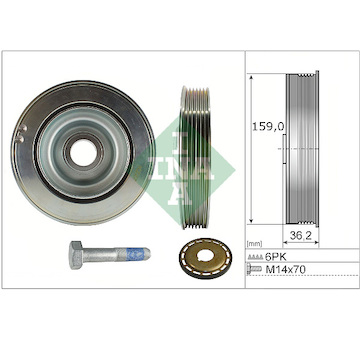 Sada remenice, klikova hridel Schaeffler INA 544 0173 21