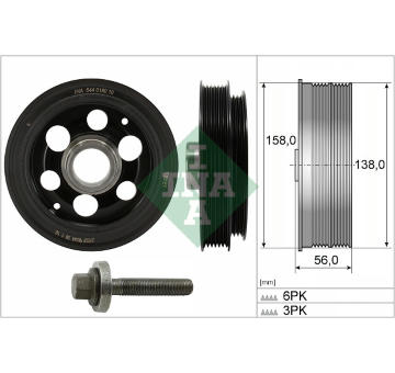 Sada remenice, klikova hridel Schaeffler INA 544 0180 20