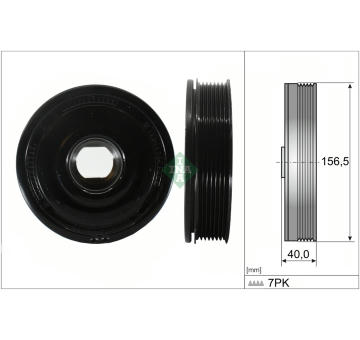remenice, klikovy hridel Schaeffler INA 544 0187 10