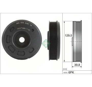 Řemenice, klikový hřídel Schaeffler INA 544 0197 10