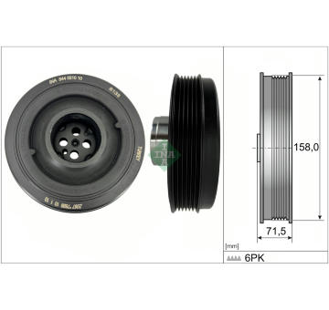 Řemenice, klikový hřídel Schaeffler INA 544 0210 10
