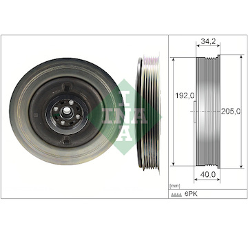 remenice, klikovy hridel Schaeffler INA 544 0504 10