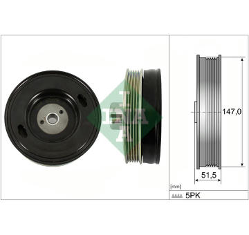 remenice, klikovy hridel Schaeffler INA 544 0509 10