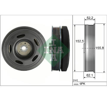 remenice, klikovy hridel Schaeffler INA 544 0515 10