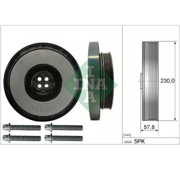 Sada řemenice, kliková hřídel Schaeffler INA 544 0605 20