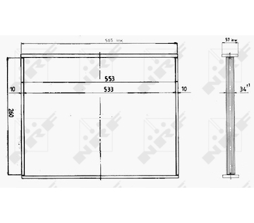 chladici mrizka NRF 15809