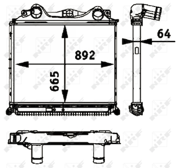 Chladič turba NRF 30205