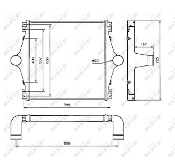 Chladič plniaceho vzduchu NRF 30814X