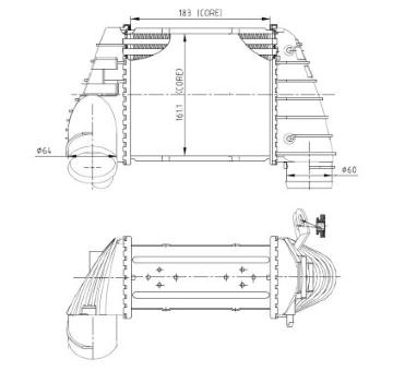 chladič turba NRF 309040