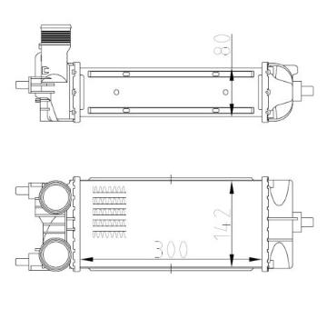 Chladič plniaceho vzduchu NRF 309071