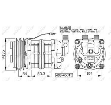 Kompresor, klimatizace NRF 32157G