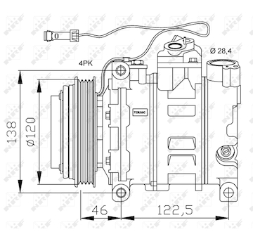 Kompresor, klimatizace NRF 32167G