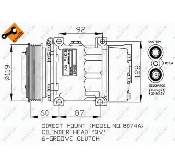 Kompresor, klimatizace NRF 32170