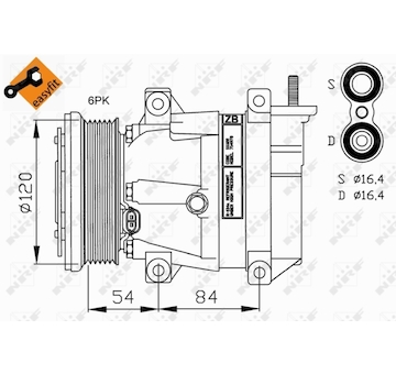 Kompresor, klimatizace NRF 32220