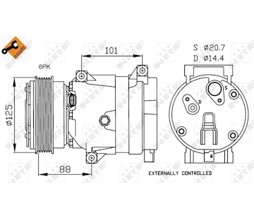 Kompresor, klimatizace NRF 32231