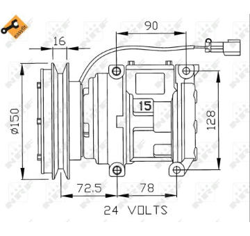 Kompresor klimatizácie NRF 32243