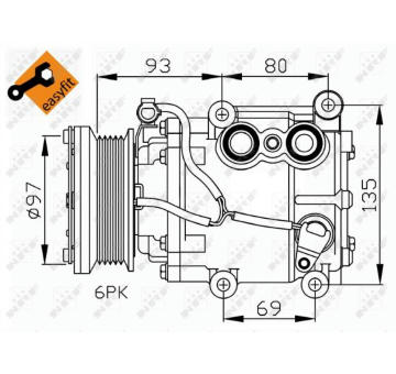 Kompresor, klimatizace NRF 32247