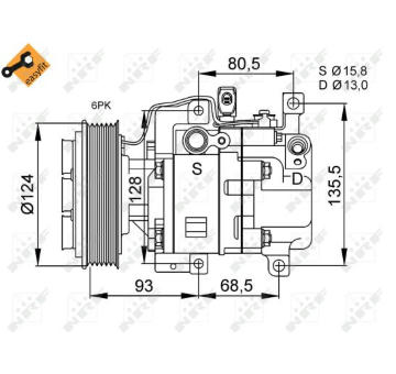 Kompresor, klimatizace NRF 32408